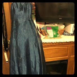 Strapless prom dress
